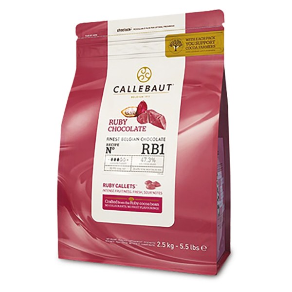 *CIOCCOLATO RUBY IN CALLETS DA KG 2,5