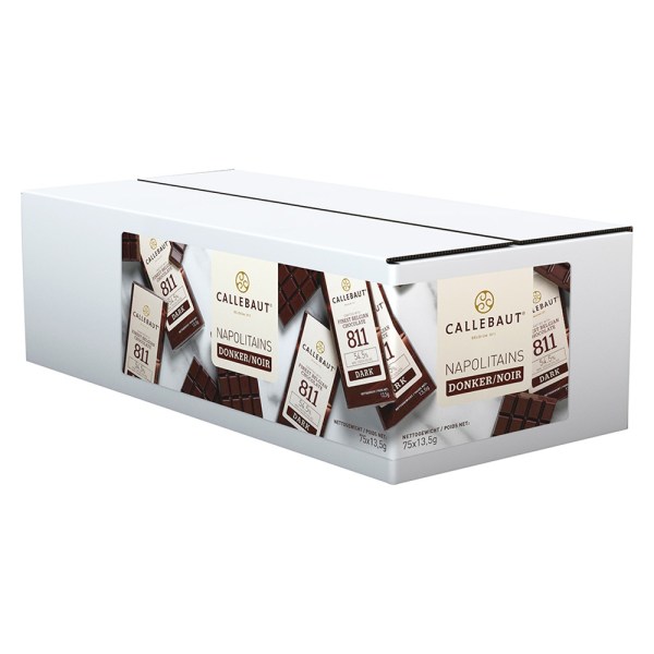 *CIOCCOLATO MINI TAVOLETTE 13,5 GR FONDENTE 811 DA PZ 75