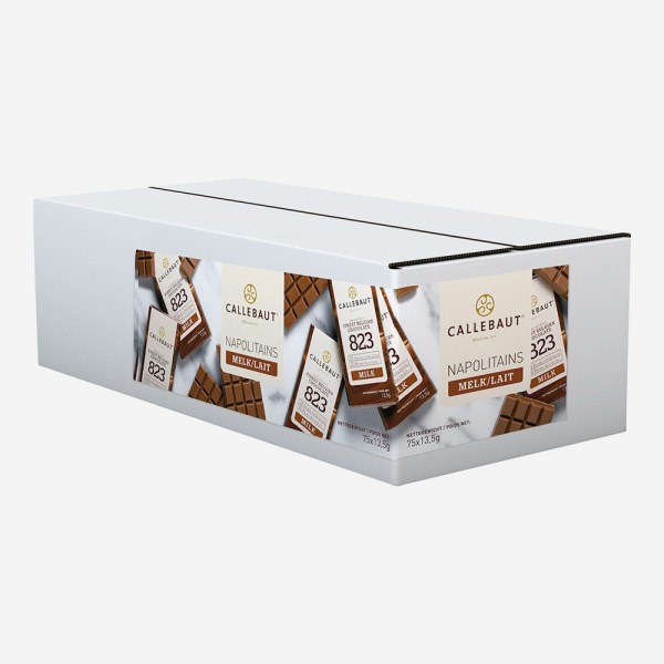 *CIOCCOLATO MINI TAVOLETTE 13,5 GR AL LATTE 823 DA PZ 75