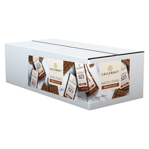 *CIOCCOLATO MINI TAVOLETTE 13,5 GR AL LATTE 823 DA PZ 75