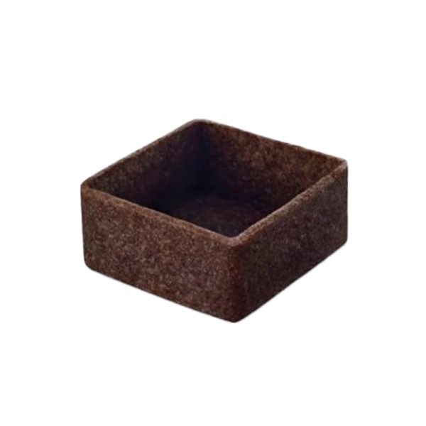 TARTELLETTA CACAO QUADR.AL BURRO LINEA FILIGRANO 33X33 MM 225 PZ