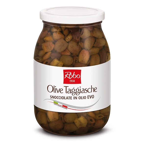 OLIVE TAGGIASCHE SNOCCIOLATE IN OLIO  EVO  PESO NETTO 900GR