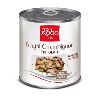 FUNGHI CHAMPIGNON TRIFOLATI  DAL FRESCO  IN OLIO PESO N.780GR