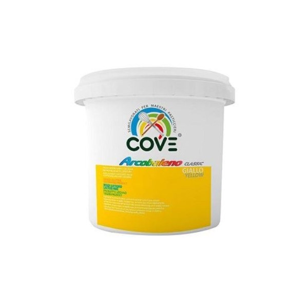 PASTA PER DECORARE COVEARCOBALENO GIALLO 900 GR (0.9TARTAARCO)