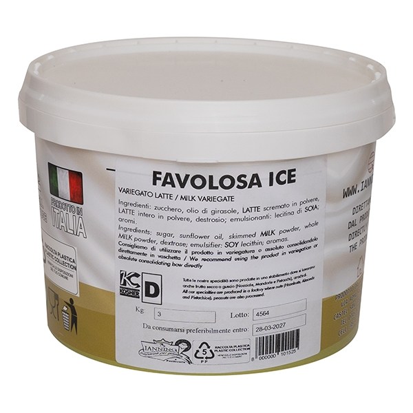VARIEGATO BIANCO AL LATTE FAVOLOSA ICE DA 3 KG (0683)