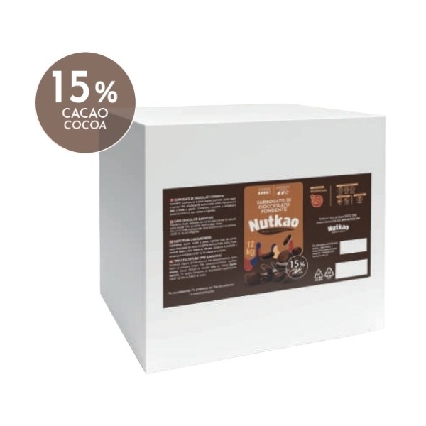 *SURROGATO FONDENTE 15% GOCCE IN CONFEZIONE DA 12 KG (41000337)