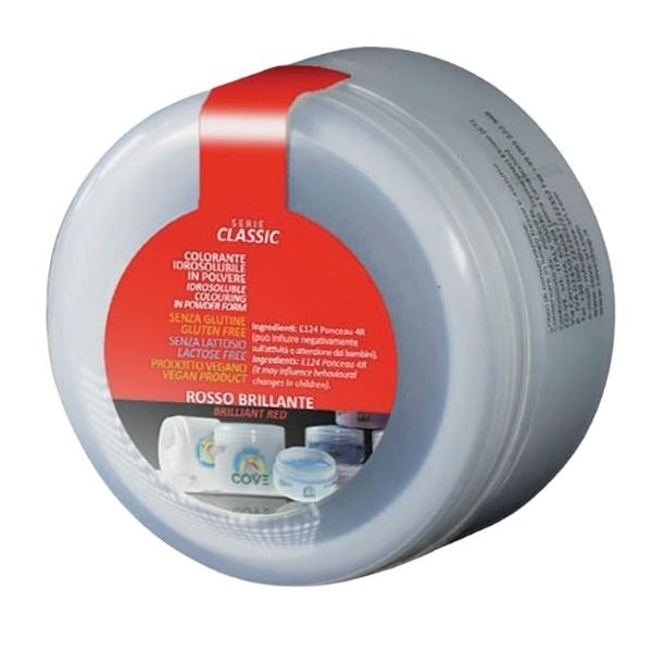 COLORE IN POLVERE IDROSOLUBILE ROSSO GR 80 (IDROP80RSS)