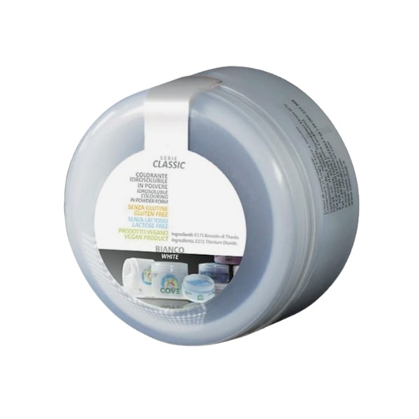 COLORE IN POLVERE IDROSOLUBILE BIANCO GR 80 (IDROP80BIA)