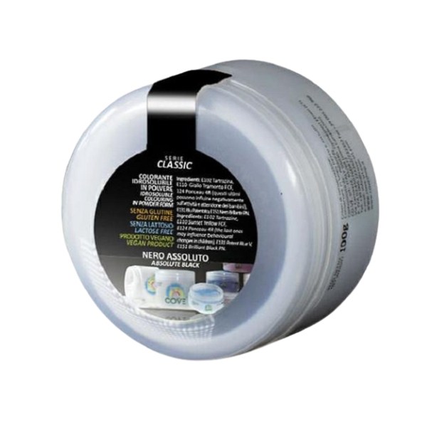 COLORE IN POLVERE IDROSOLUBILE NERO GR 80 (IDROP80NER)