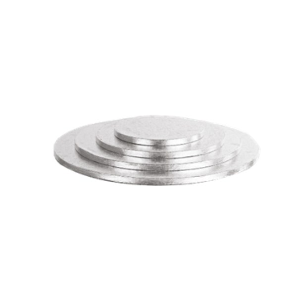 PIATTO TONDO SOTTOTORTA ARGENTO D40CM H.1,2 CM PZ 1 (CAKE BOARD)