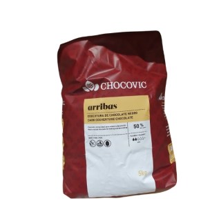 *CIOCCOLATO ARRIBA FONDENTE 50% IN PASTIGLIE DA KG 5