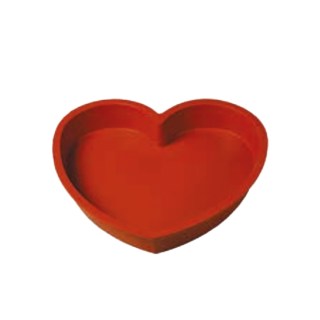 *STAMPO TORTIERA CUORE IN SILICONE 220X218X35 MM