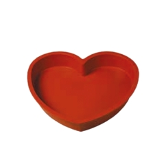 *STAMPO TORTIERA CUORE IN SILICONE 220X218X35 MM