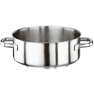 *CASSERUOLA D.45 H.15,5 CM LT 24,6 IN ACCIAIO INOX