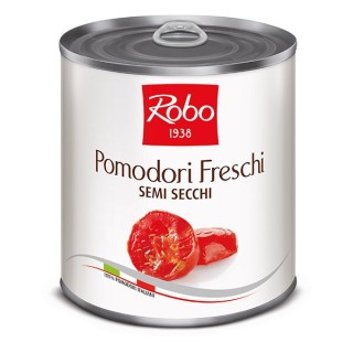 *POMODORI FRESCHI SEMI-SECCHI A METÀ IN OLIO PESO NETTO 750GR