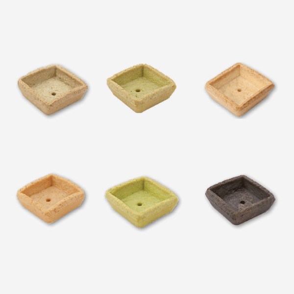 TARTELLETTA TRENDY QUADRATA ASSORT. GASTRONOMICA PZ168 MM45x45