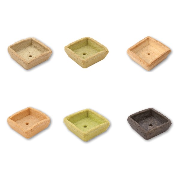 TARTELLETTA TRENDY QUADRATA ASSORT. GASTRONOMICA PZ168 MM45x45