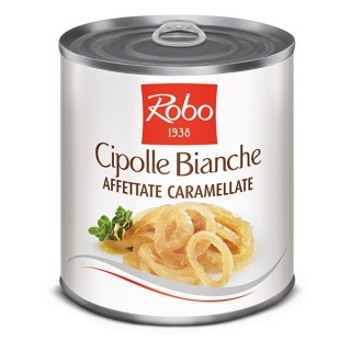 CIPOLLE BIANCHE AFFETTATE CARAMELLATE P.N. 800GR