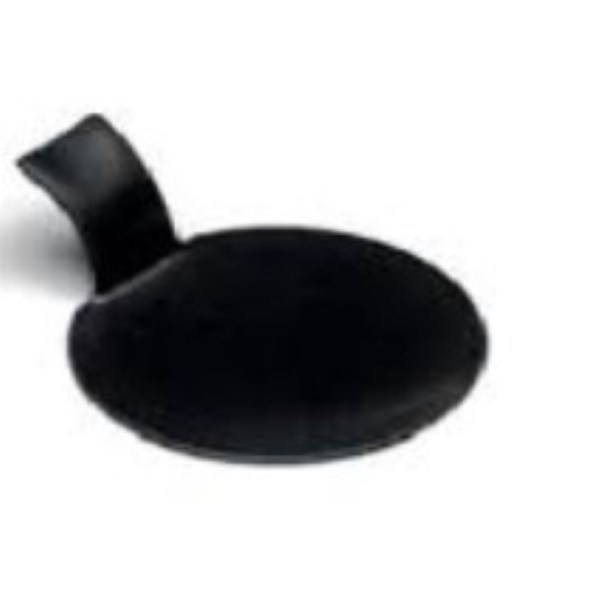 PIATTINI NERI CIRCOLARI CON MANICO DIAM 10CM PZ 100 (DB53N)