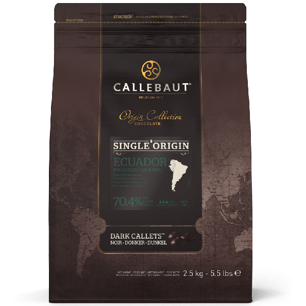 COPERTURA CIOCCOLATO ECUADOR FONDENTE 70,4% PURE ORIGINE CALLETS