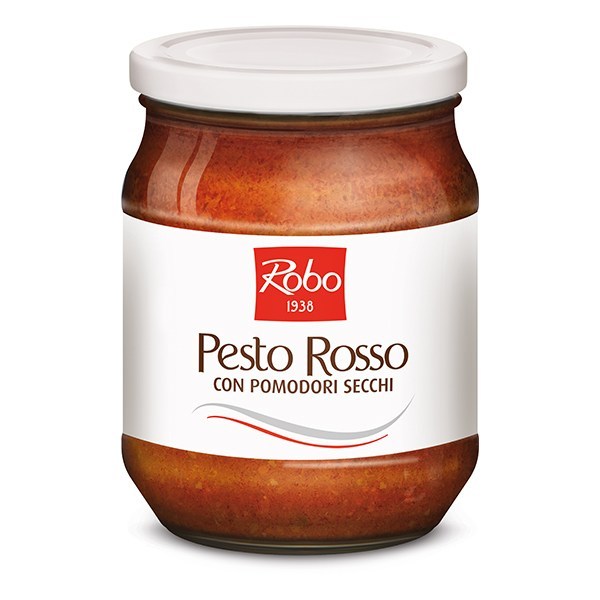 PESTO ROSSO CON POMODORI SECCHI PESO NETTO 500GR