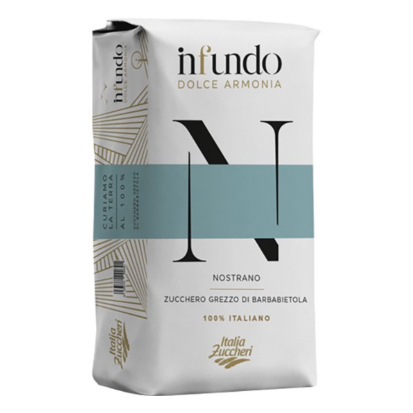 ZUCCHERO GREZZO DI BARBABIETOLA 100% ITALIANO DA 10 KG - INFUNDO