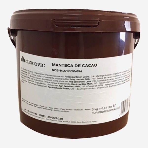 BURRO DI CACAO IN PASTIGLIE IN CONFEZIONE DA KG 3