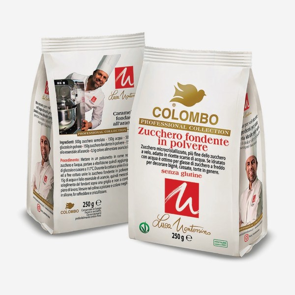 ZUCCHERO FONDENTE LINEA MONTERSINO SCATOLA DA 7 BUSTINE DA 250GR