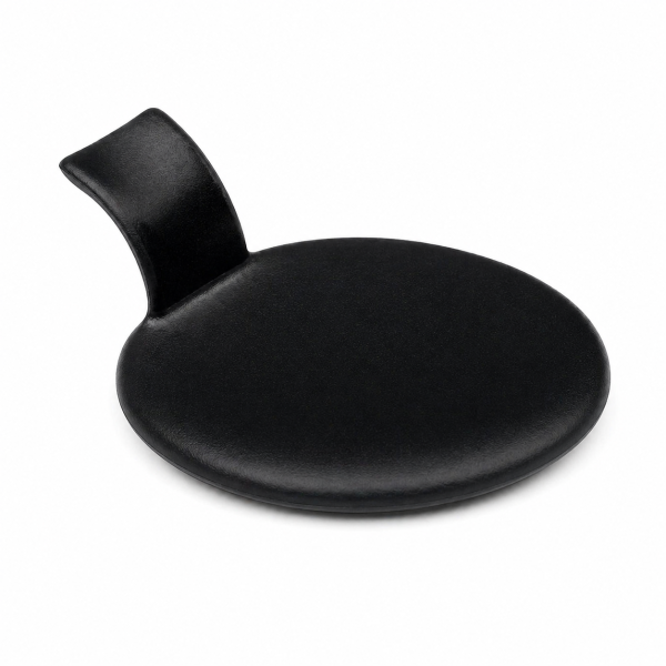 PIATTINI NERI CIRCOLARI CON MANICO DIAM 10CM PZ 100 (DB53N)