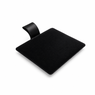 PIATTINI NERI QUADRATI CON MANICO 10X10CM PZ 100 (DB52N)