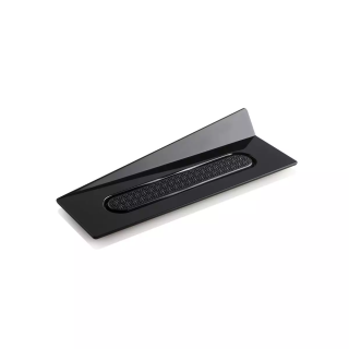 PIATTINI NERI RETTANGOLARI CON MANICO 140X40MM PZ 100