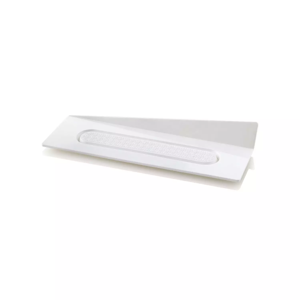 PIATTINI BIANCHI RETTANGOLARI CON MANICO 140X40MM PZ 100