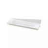 PIATTINI BIANCHI RETTANGOLARI CON MANICO 140X40MM PZ 100