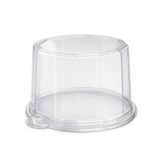 COPERCHI PER VASSOI GLITTER 10,5 CM TRASPARENTI H 8 CM PZ 50