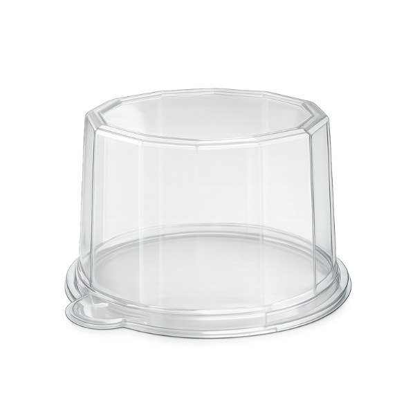 COPERCHI PER VASSOI GLITTER 10,5 CM TRASPARENTI H 8 CM PZ 50