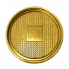 VASSOIO GLITTER ORO BRILLANTE D.10,5 CM 100 PZ
