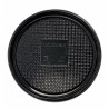 VASSOIO GLITTER NERO D.10,5 CM 100 PZ