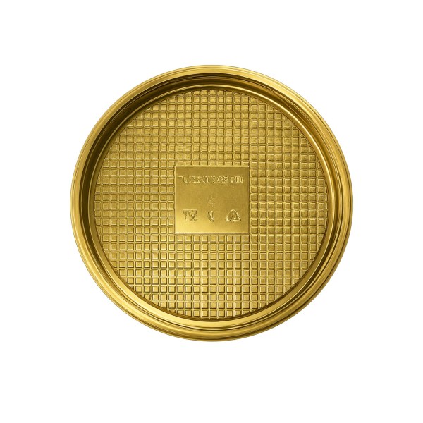 VASSOIO GLITTER TONDO CM 12 ORO BRILL PZ 100