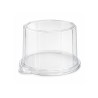 COPERCHI PIATTINI GLITTER TRASPARENTE D.12 H.8,5 CM 50 PZ