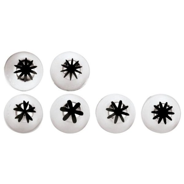 Set Bocchette Unipezzo Inox 25 mm 6 pz