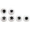 Set Bocchette Unipezzo Inox 25 mm 6 pz