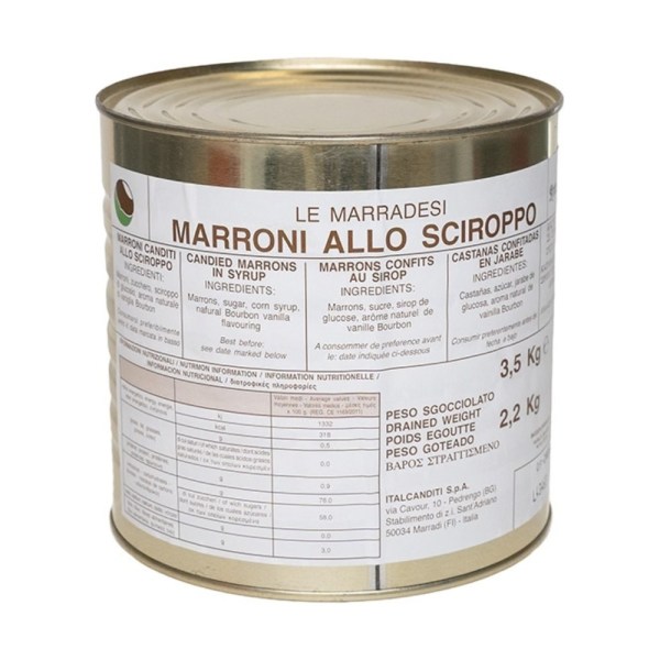 Marroni Interi Medi in Sciroppo 3,5 kg