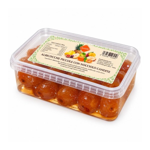 Albicocche Piccole con Nocciolo Candite 1 kg