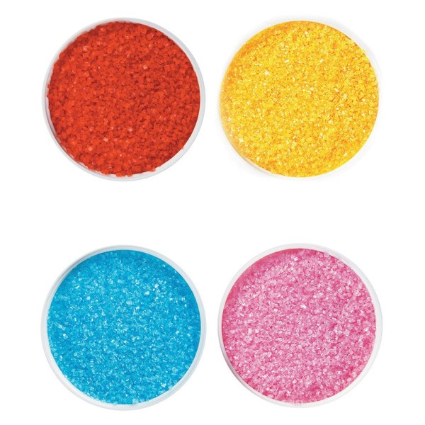 *ASSORTIMENTO CRISTALLI IN ZUCCHERO DA 4 CF (R/RS/G/C) DA 500 GR