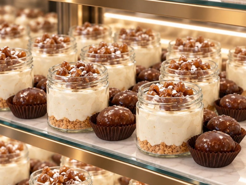 Croccantino al Rum e Marroni: dessert in vasetto pronto in 5 minuti