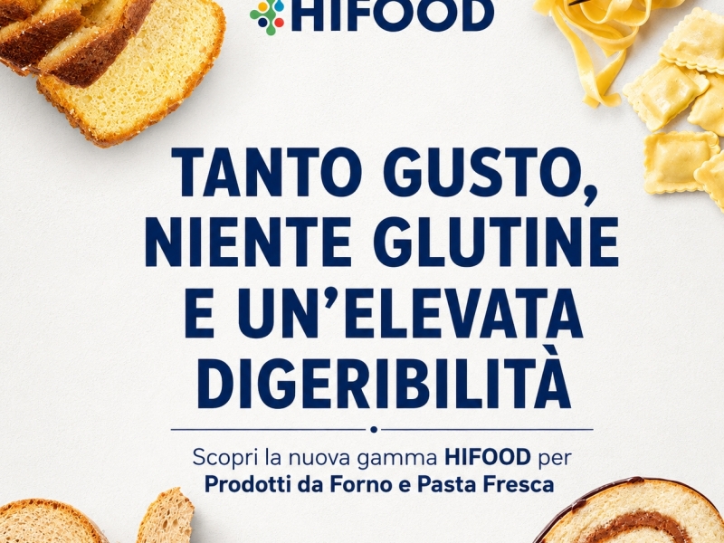 Tanto gusto, niente glutine: arriva su Dolcingredients la nuova gamma HIFOOD